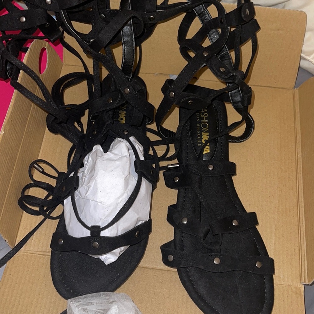 Over the Knee Gladiator Sandals